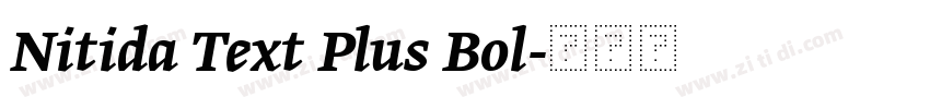Nitida Text Plus Bol字体转换 Nitida Text Plus Bol字体转换